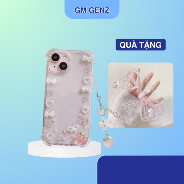 Ốp điện thoại có dây đính đá