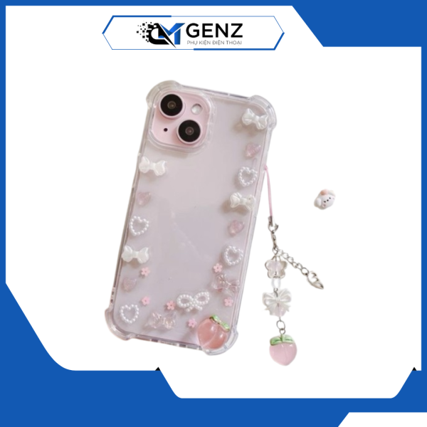 Ốp Lưng Iphone Hoa Tươi Nhỏ Kèm Dây Hoa